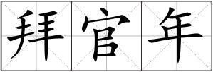 拜官年