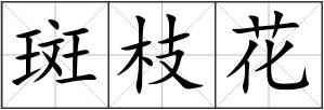 斑枝花
