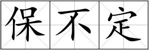 保不定