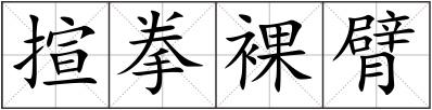 揎拳裸臂