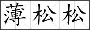 薄松松