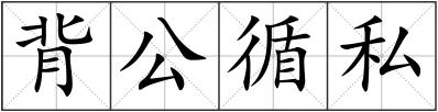 背公循私