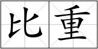 比重