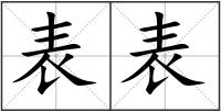 表表
