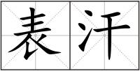 表汗