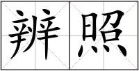 辨照