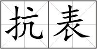 抗表