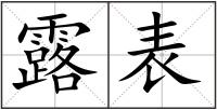 露表