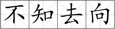 不知去向