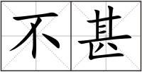 不甚