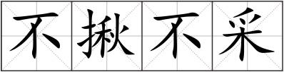 不揪不采