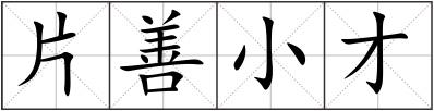 片善小才