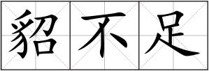 貂不足