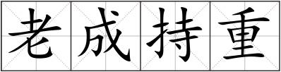 老成持重