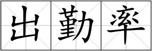 出勤率