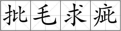批毛求疵