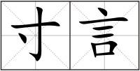 寸言