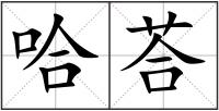 哈荅