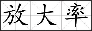 放大率