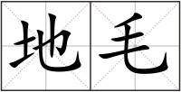 地毛