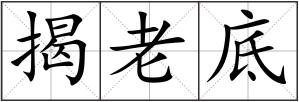 揭老底