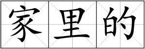 家里的