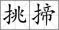 挑揥