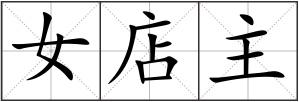 女店主