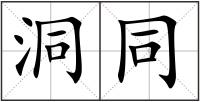 洞同