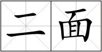 二面