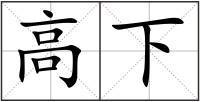 高下