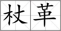 杖革