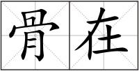 骨在
