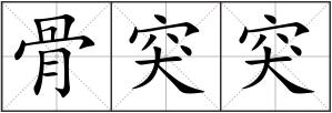 骨突突