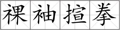 祼袖揎拳