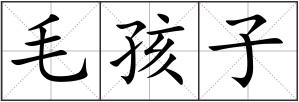毛孩子