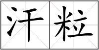 汗粒