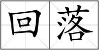 回落
