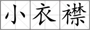 小衣襟