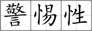 警惕性
