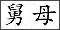 舅母