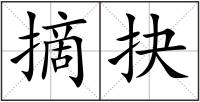 摘抉