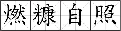 燃糠自照