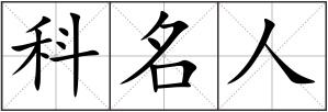 科名人
