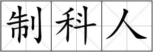 制科人