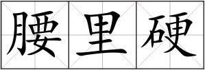 腰里硬