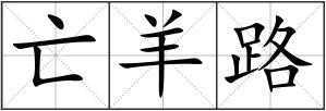 亡羊路