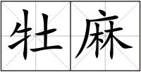 牡麻