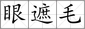 眼遮毛