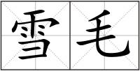 雪毛